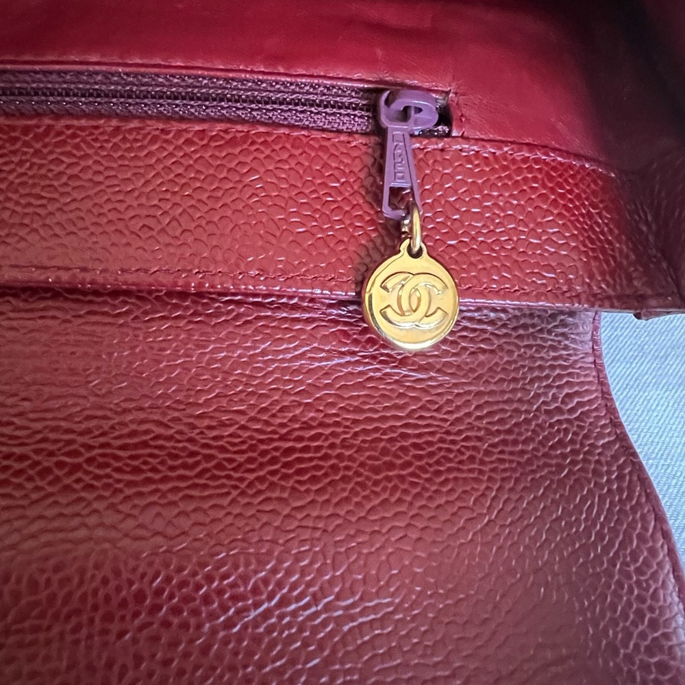 Chanel Envelope Flap Bag dark red - Picture 9 of 17